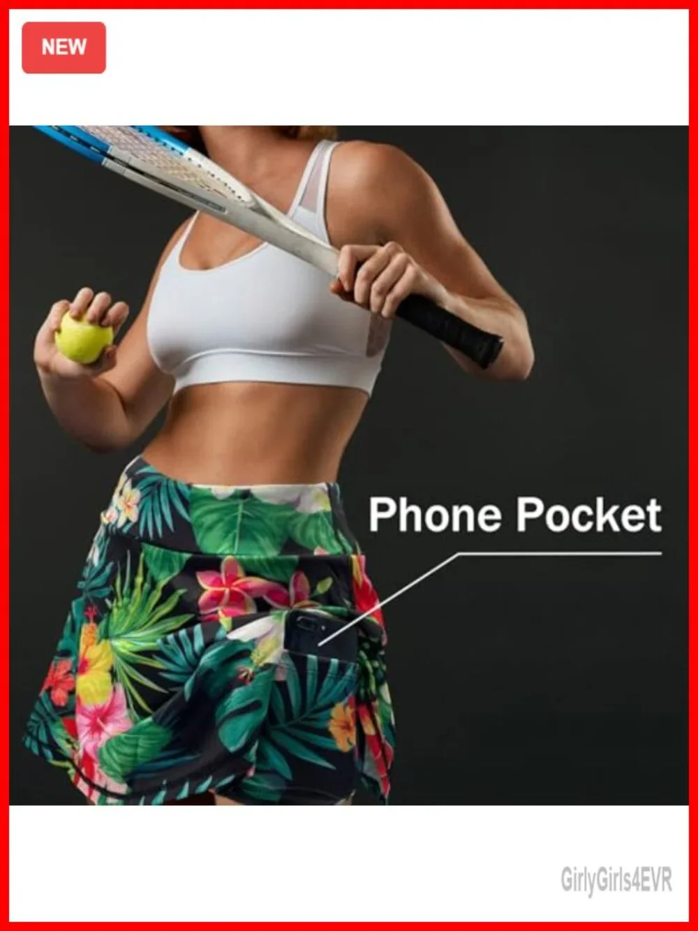 Women's High Waisted Pleated Tennis Skort with Pockets